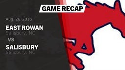 Recap: East Rowan  vs. Salisbury  2016