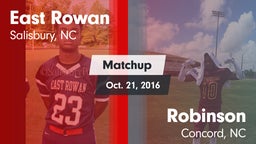 Matchup: East Rowan vs. Robinson  2016