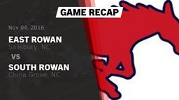 Recap: East Rowan  vs. South Rowan  2016