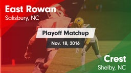 Matchup: East Rowan vs. Crest  2016