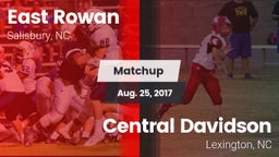 Matchup: East Rowan vs. Central Davidson  2017
