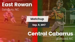 Matchup: East Rowan vs. Central Cabarrus  2017