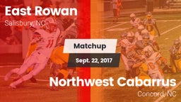 Matchup: East Rowan vs. Northwest Cabarrus  2017