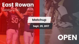 Matchup: East Rowan vs. OPEN 2017