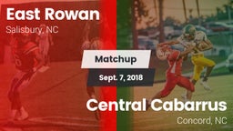 Matchup: East Rowan vs. Central Cabarrus  2018