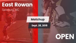 Matchup: East Rowan vs. OPEN 2018