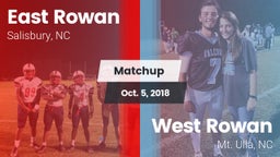 Matchup: East Rowan vs. West Rowan  2018