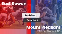 Matchup: East Rowan vs. Mount Pleasant  2019