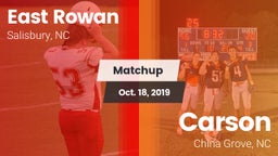 Matchup: East Rowan vs. Carson  2019