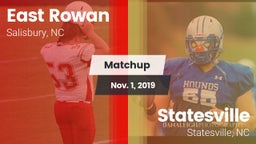 Matchup: East Rowan vs. Statesville  2019