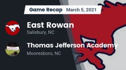 Recap: East Rowan  vs. Thomas Jefferson Academy  2021