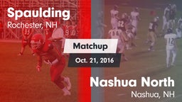 Matchup: Spaulding vs. Nashua North  2016