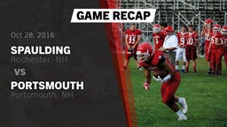 Recap: Spaulding  vs. Portsmouth  2016