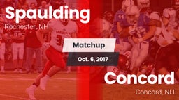 Matchup: Spaulding vs. Concord  2017