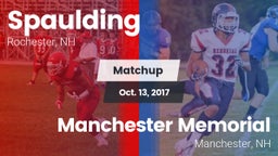 Matchup: Spaulding vs. Manchester Memorial  2017