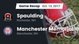 Recap: Spaulding  vs. Manchester Memorial  2017