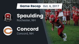 Recap: Spaulding  vs. Concord  2017