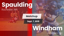 Matchup: Spaulding vs. Windham  2018