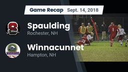 Recap: Spaulding  vs. Winnacunnet  2018