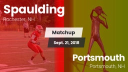 Matchup: Spaulding vs. Portsmouth  2018