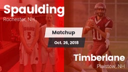 Matchup: Spaulding vs. Timberlane  2018