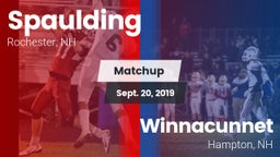 Matchup: Spaulding vs. Winnacunnet  2019