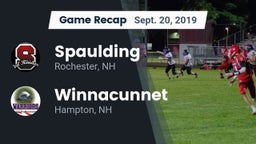 Recap: Spaulding  vs. Winnacunnet  2019
