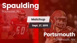 Matchup: Spaulding vs. Portsmouth  2019