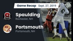 Recap: Spaulding  vs. Portsmouth  2019