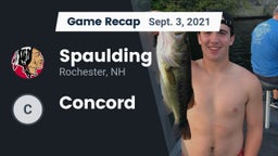 Recap: Spaulding  vs. Concord  2021