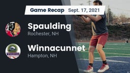 Recap: Spaulding  vs. Winnacunnet  2021