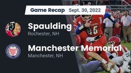 Recap: Spaulding  vs. Manchester Memorial  2022