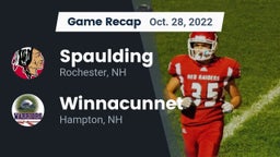 Recap: Spaulding  vs. Winnacunnet  2022