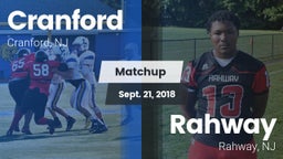 Matchup: Cranford vs. Rahway  2018