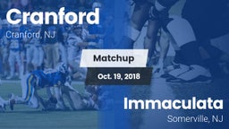 Matchup: Cranford vs. Immaculata  2018