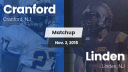 Matchup: Cranford vs. Linden  2018