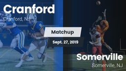 Matchup: Cranford vs. Somerville  2019
