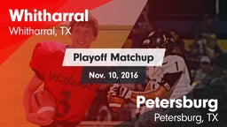 Matchup: Whitharral vs. Petersburg  2016