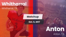 Matchup: Whitharral vs. Anton  2017