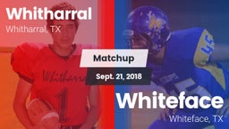 Matchup: Whitharral vs. Whiteface  2018