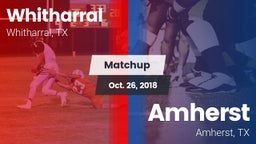 Matchup: Whitharral vs. Amherst  2018