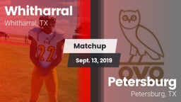 Matchup: Whitharral vs. Petersburg  2019