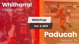 Matchup: Whitharral vs. Paducah  2019