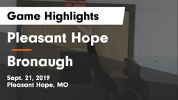 Pleasant Hope  vs Bronaugh Game Highlights - Sept. 21, 2019