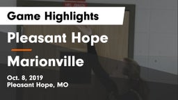 Pleasant Hope  vs Marionville  Game Highlights - Oct. 8, 2019