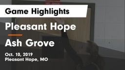 Pleasant Hope  vs Ash Grove  Game Highlights - Oct. 10, 2019