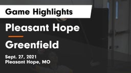 Pleasant Hope  vs Greenfield  Game Highlights - Sept. 27, 2021