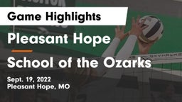 Pleasant Hope  vs School of the Ozarks Game Highlights - Sept. 19, 2022