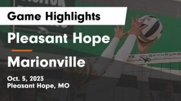 Pleasant Hope  vs Marionville  Game Highlights - Oct. 5, 2023