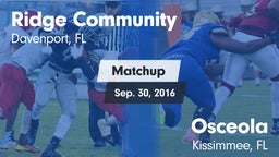 Matchup: Ridge vs. Osceola  2016